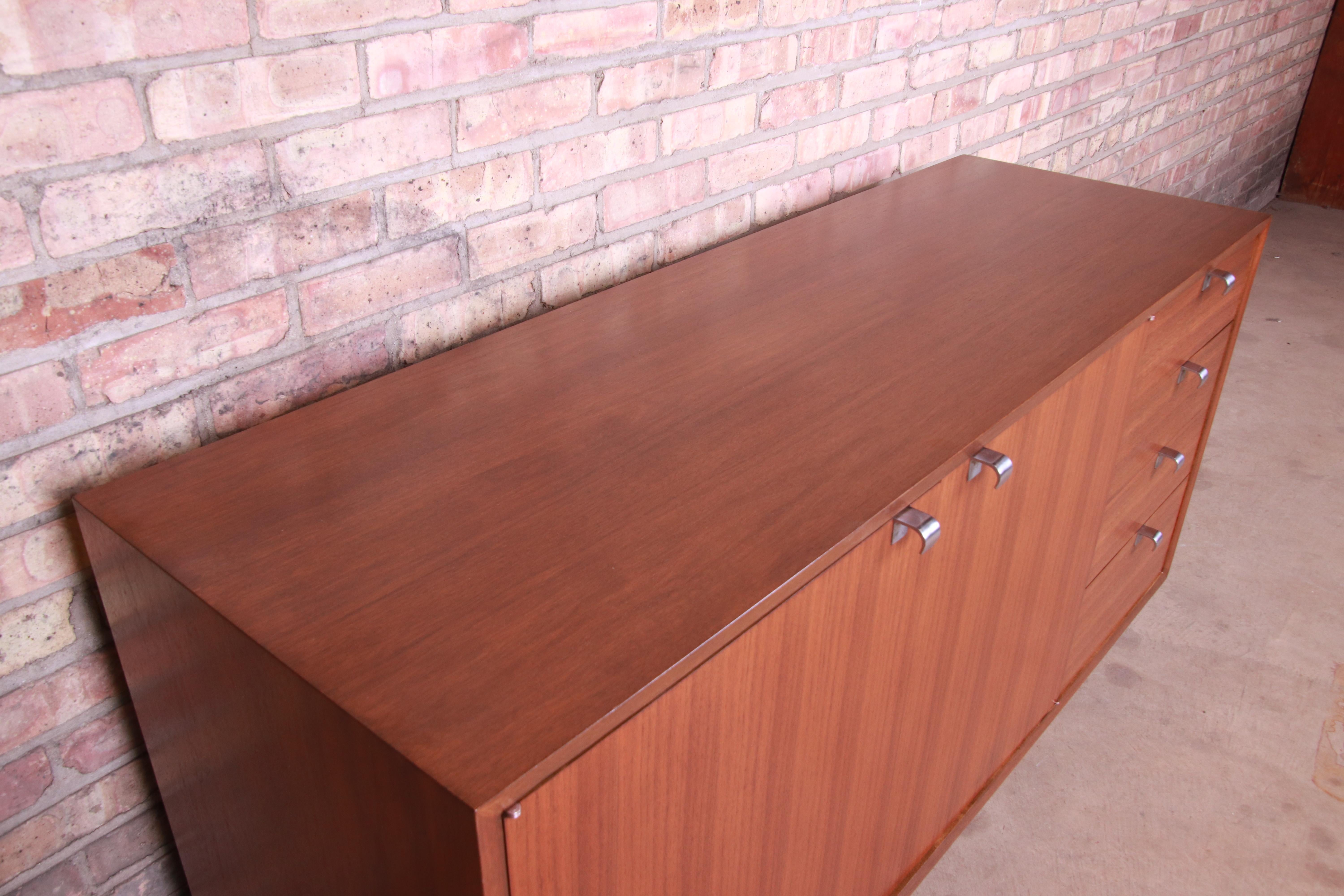 George Nelson for Herman Miller Walnut Sideboard Credenza, Newly Restored 5