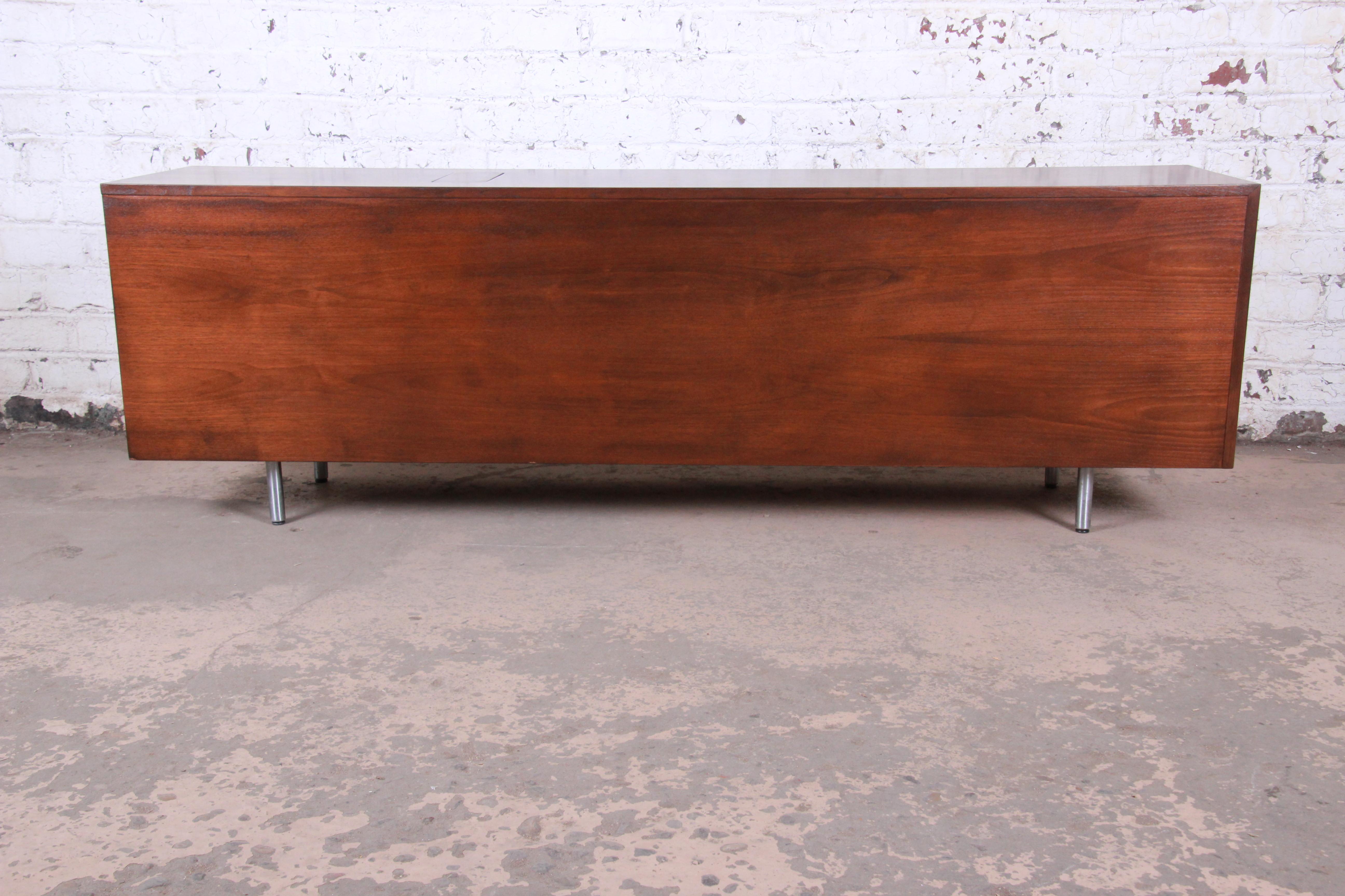 George Nelson for Herman Miller Walnut Sideboard Credenza, Newly Restored 11