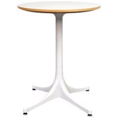 George Nelson for Herman Miller White Pedestal Side Table