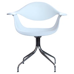 George Nelson for Herman Miller White Swag Chair, One Chair