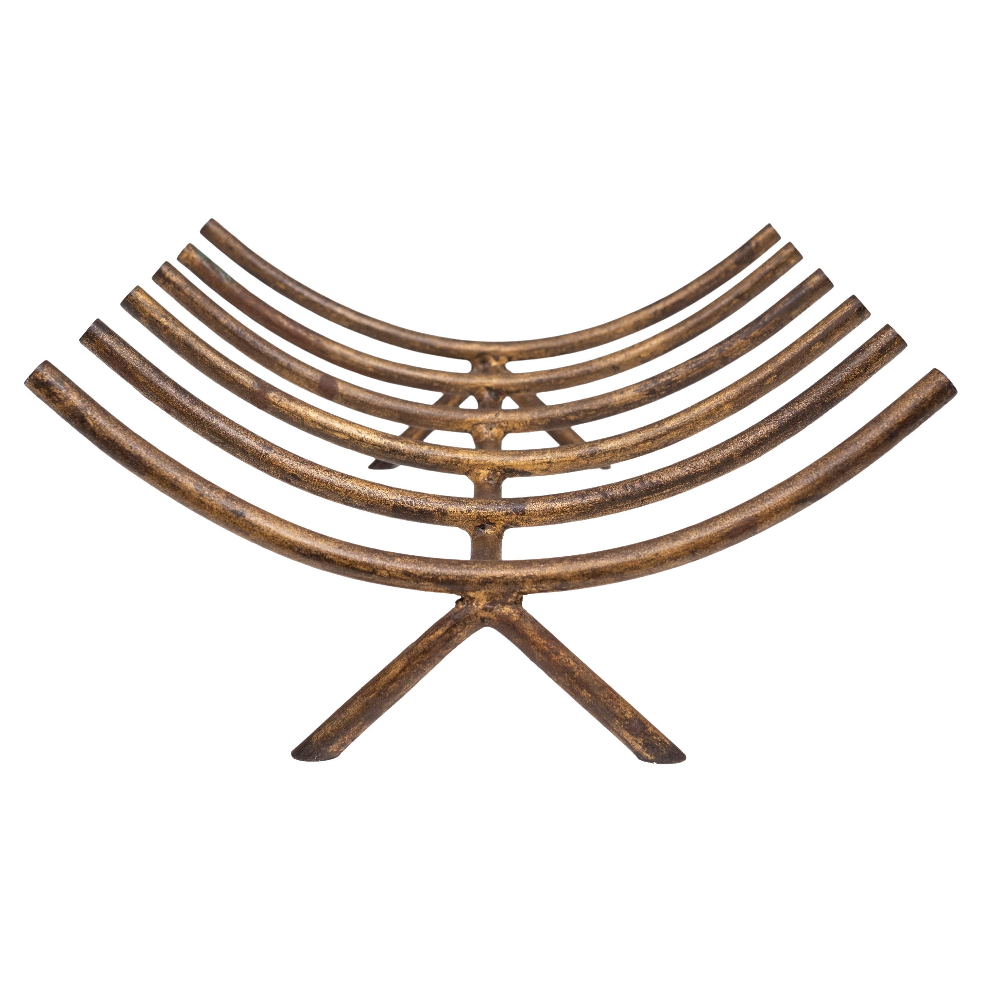 George Nelson for Howard Miller forced Iron Stand Fireplace Log Fire Holder