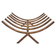 George Nelson for Howard Miller forced Iron Stand Fireplace Log Fire Holder