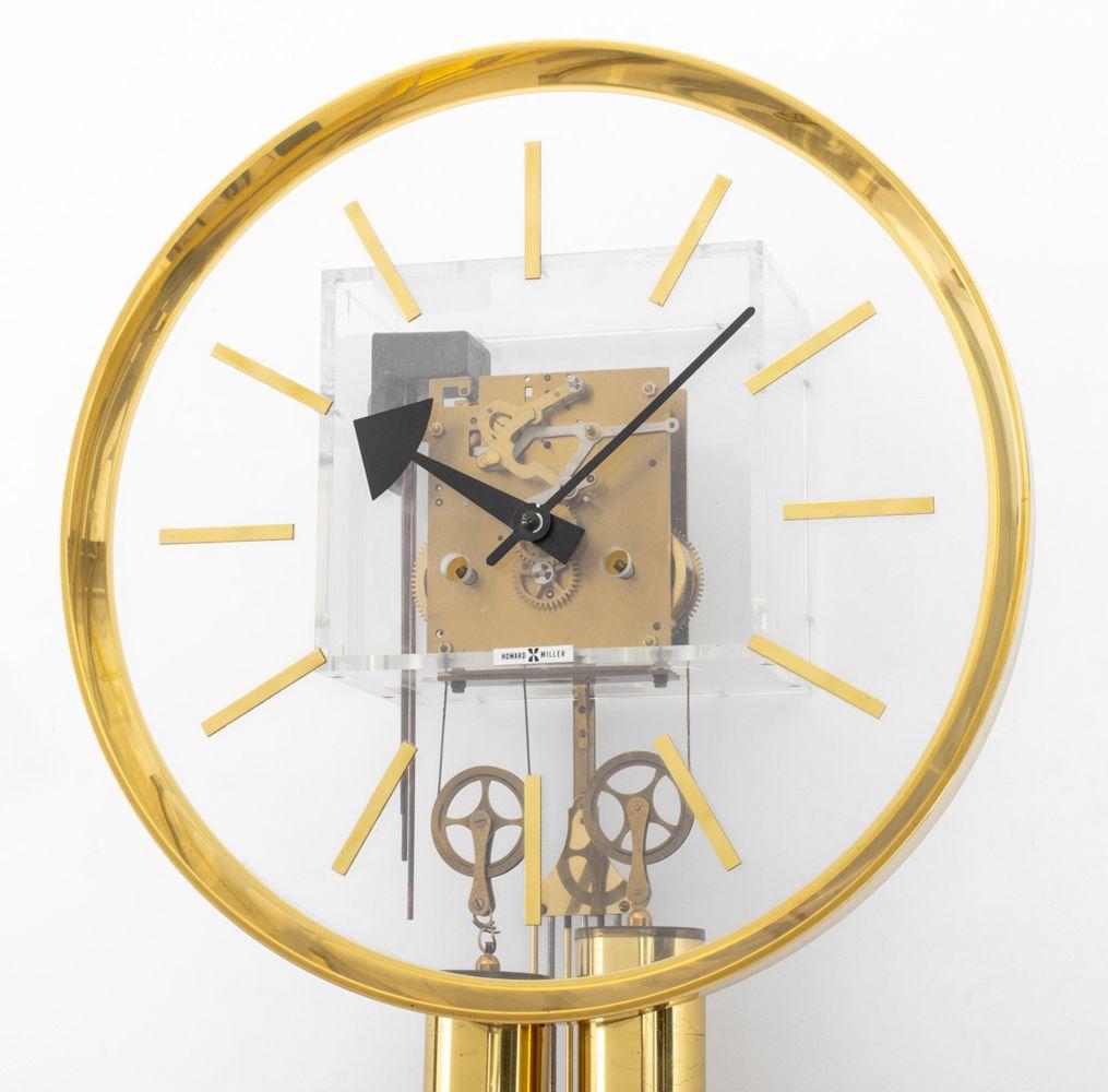 George Nelson for Howard Miller Lucite Wall Clock (Moderne der Mitte des Jahrhunderts) im Angebot