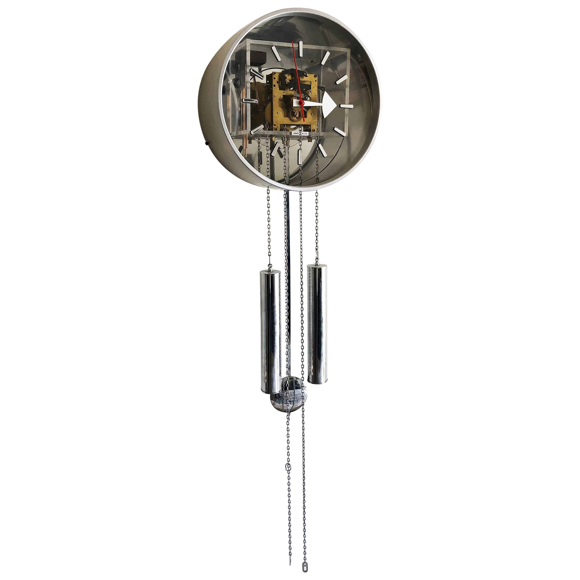 George Nelson for Howard Miller Transparent Pendulum Wall Clock