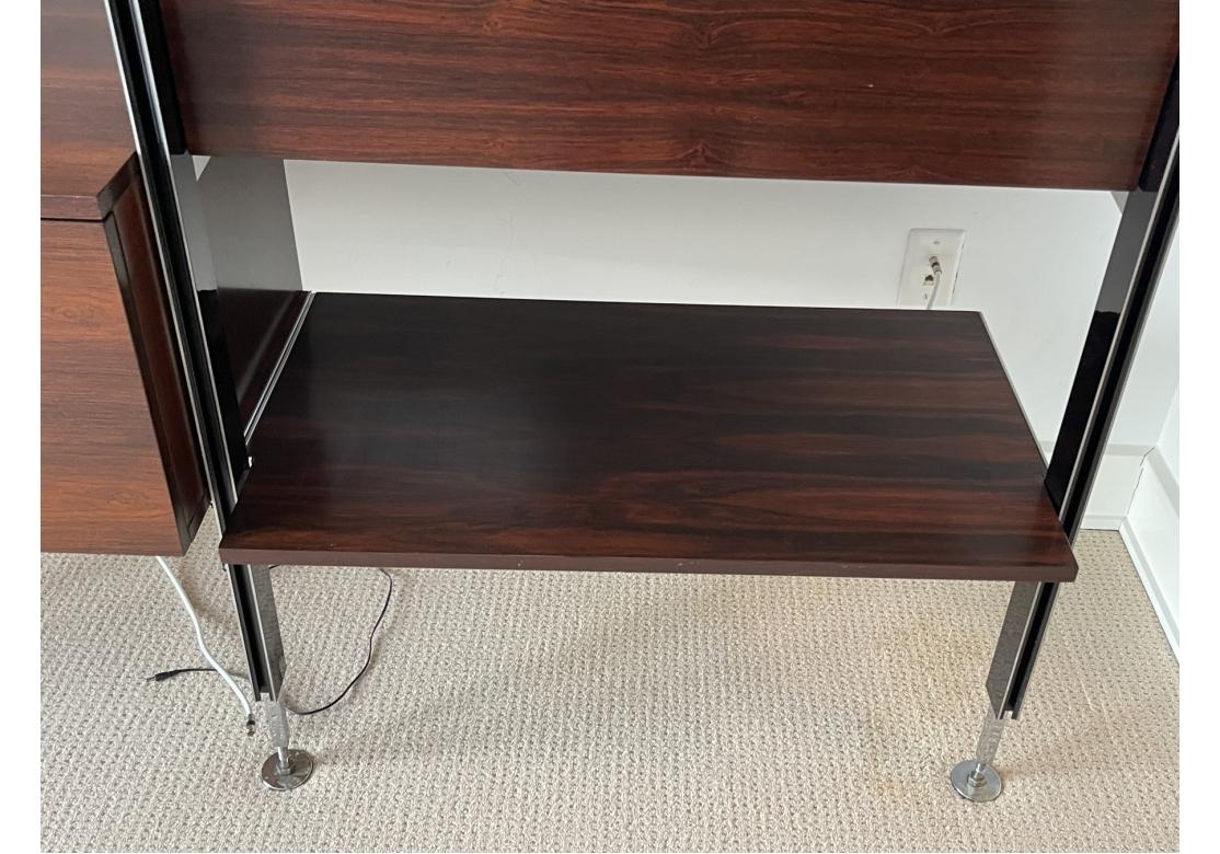 George Nelson For Mobilier International Paris Mid Century Wall Unit In Distressed Condition For Sale In Bridgeport, CT