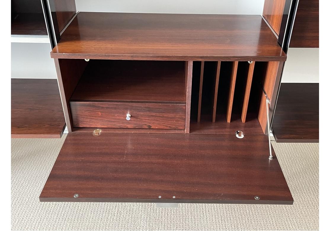 Aluminum George Nelson For Mobilier International Paris Mid Century Wall Unit For Sale