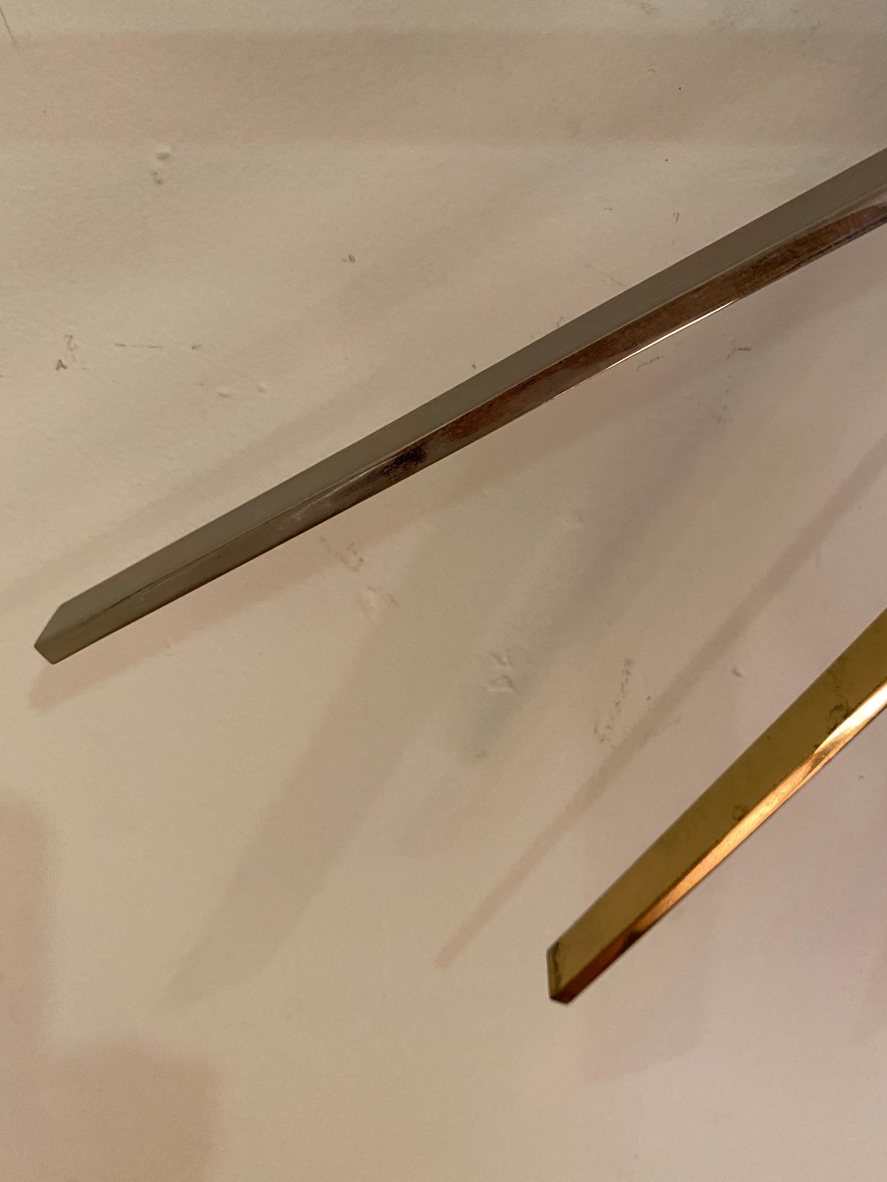 George Nelson for Vitra Brass and Chrome Star Wall Clock In Good Condition In Philadelphia, PA