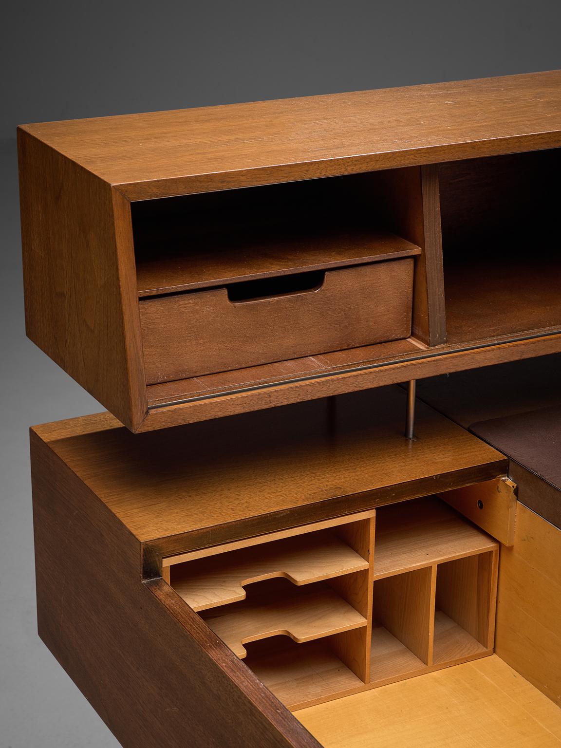 George Nelson Functional Desk in Walnut (Stahl)