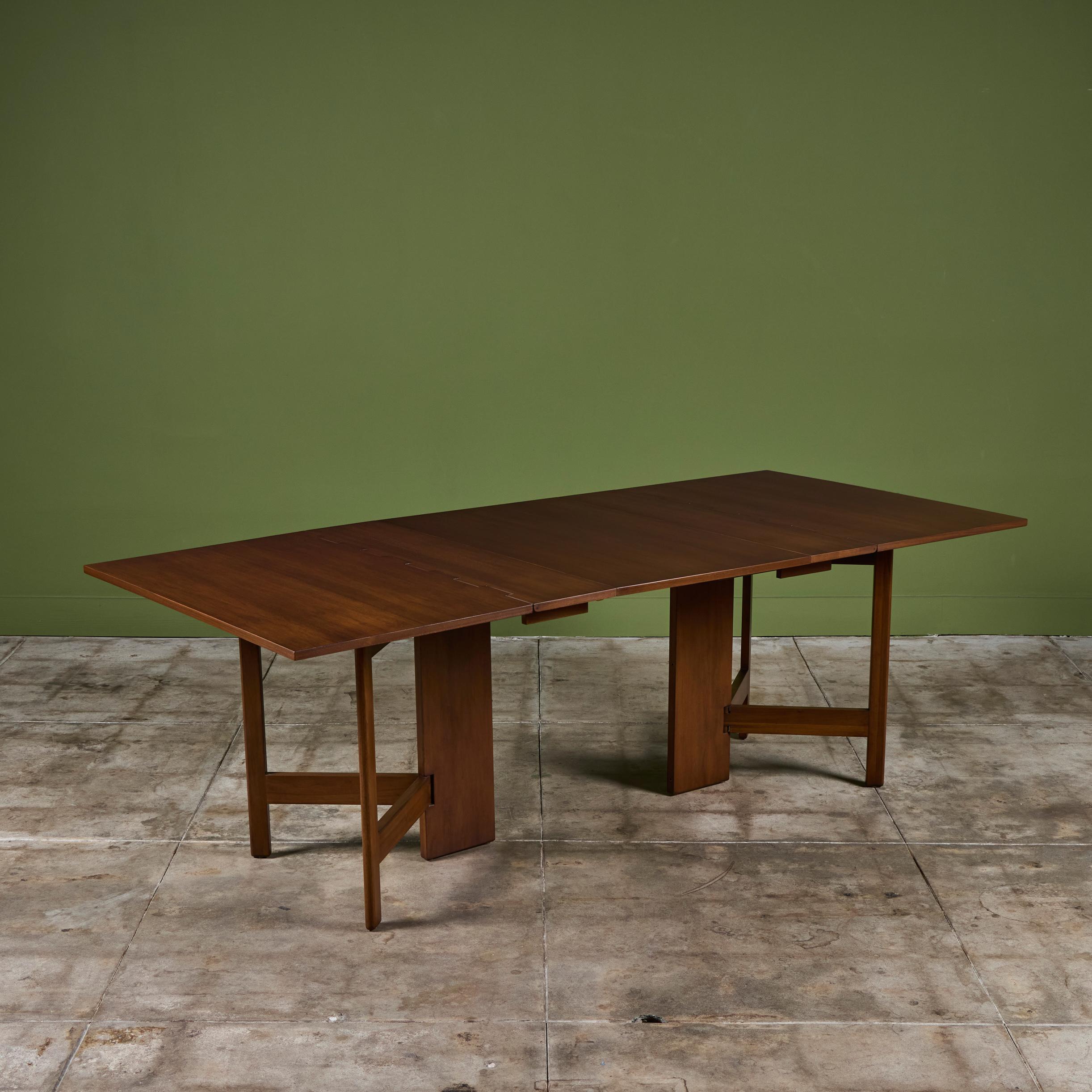 George Nelson Gateleg Drop Leaf Dining Table for Herman Miller For Sale 2