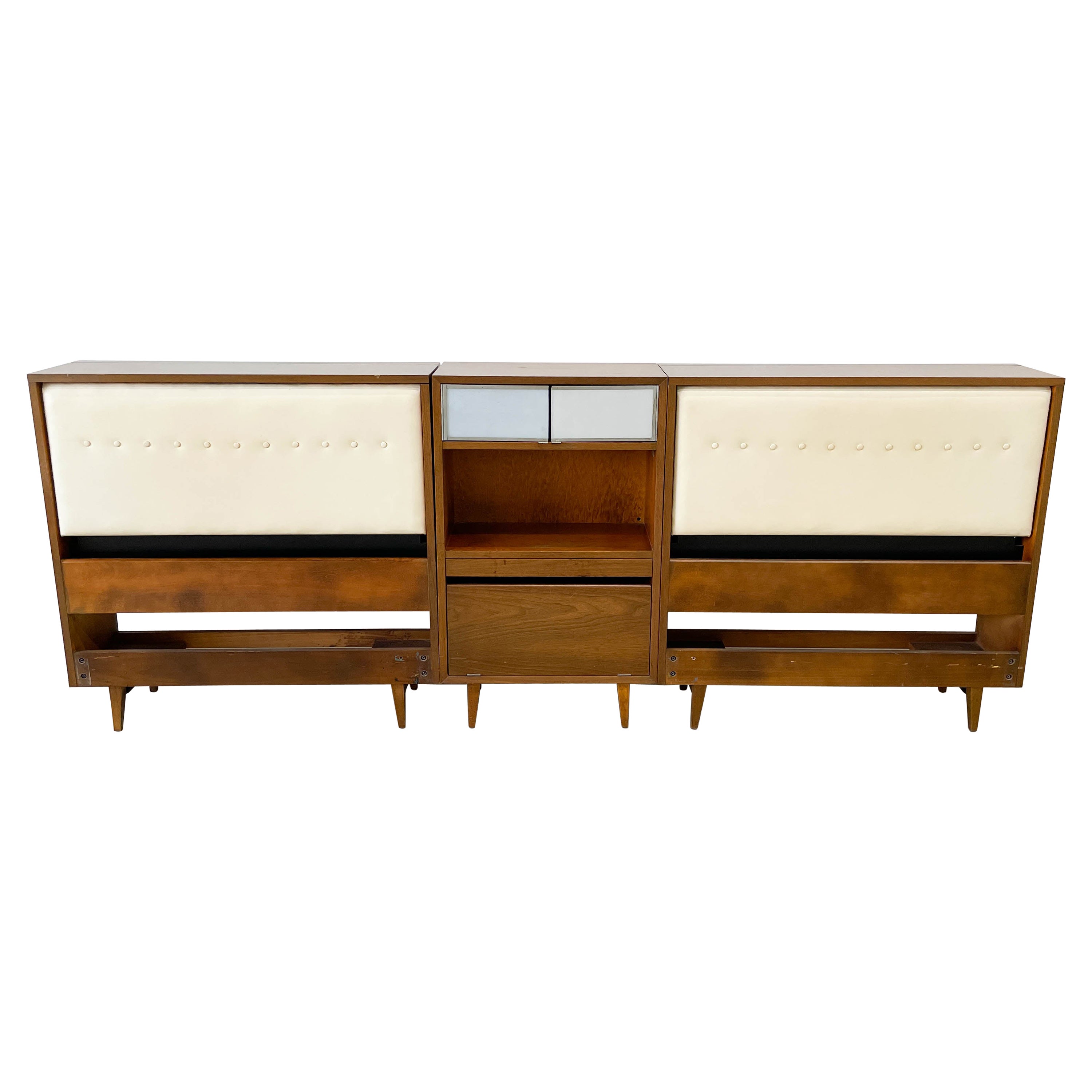 George Nelson Headboard and Nightstand Set