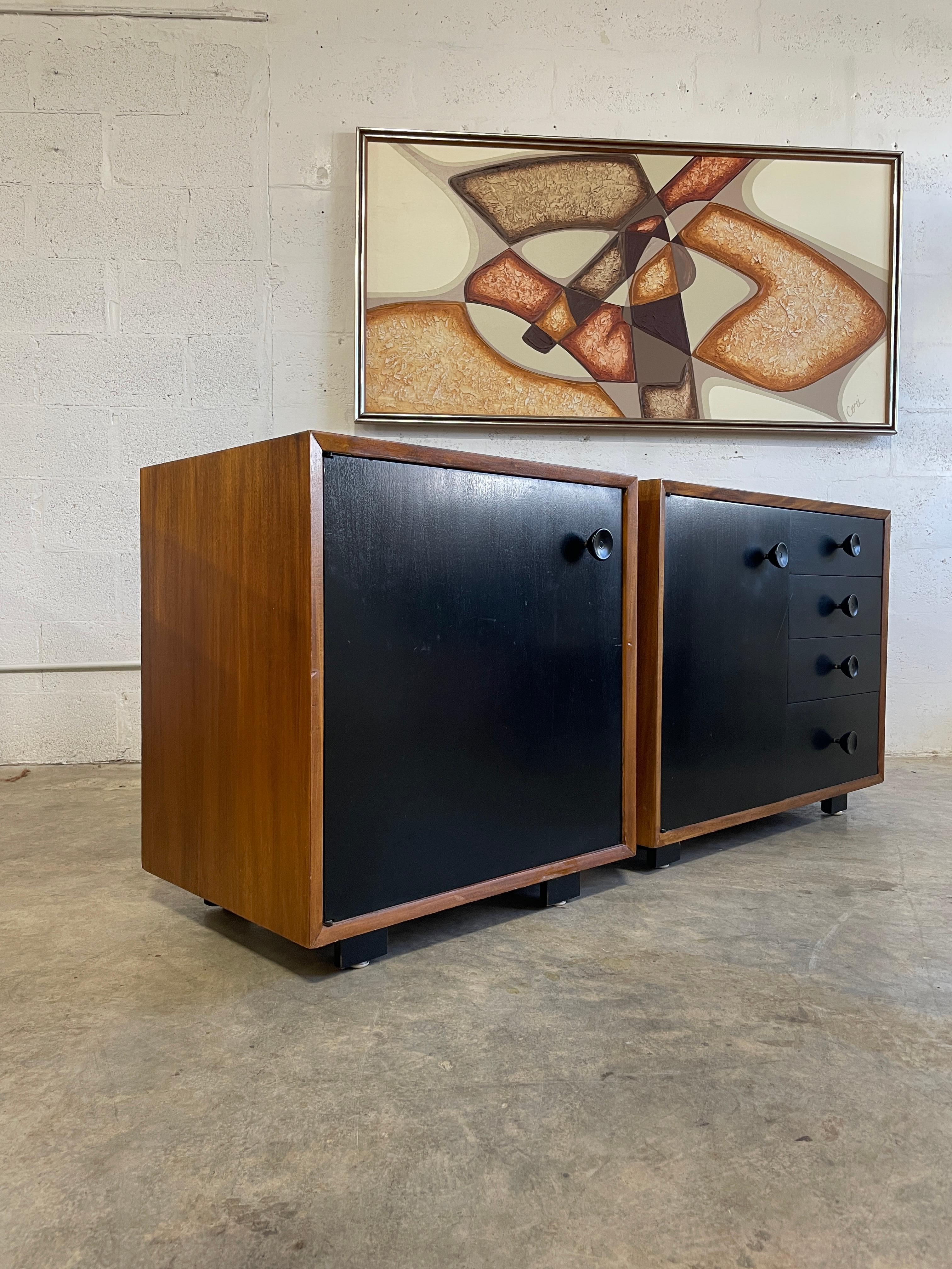 Mid-Century Modern George Nelson Herman Miller BCS Mid Century Cabinets