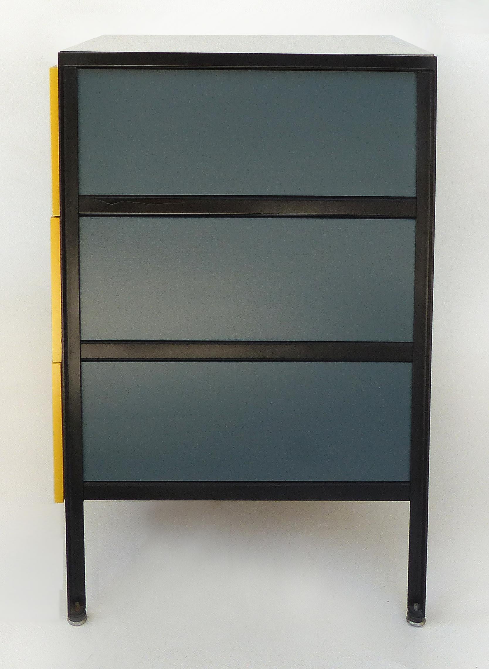 George Nelson Herman Miller Mid-century Modern Steel  Frame Chests of Drawers 1