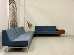 George Nelson, Herman Miller Modular Sofa System Rosewood Table & Drawer Chest
