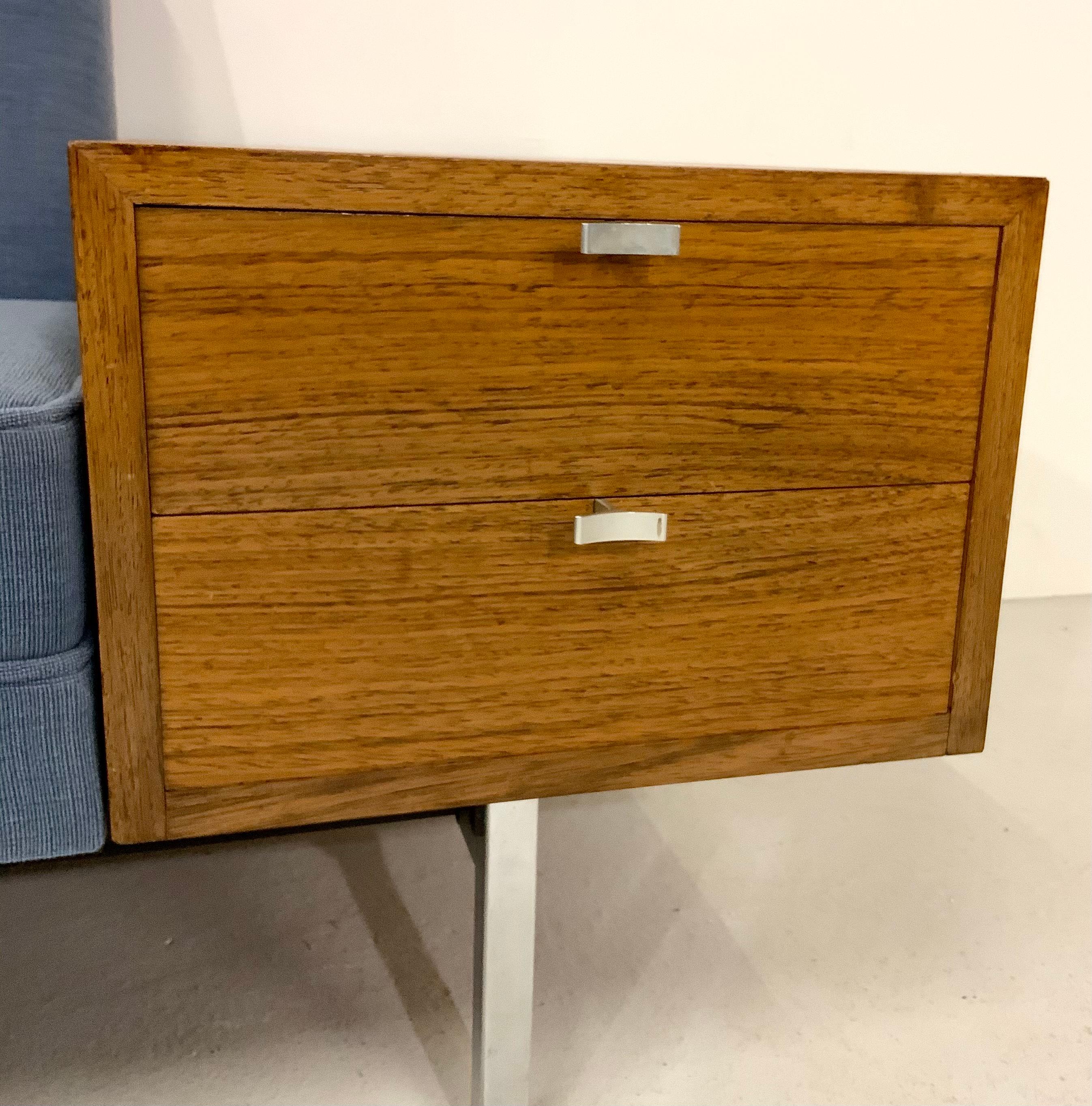 Mid-Century Modern George Nelson, Herman Miller Modular Sofa System Rosewood Table & Drawer Chest  For Sale