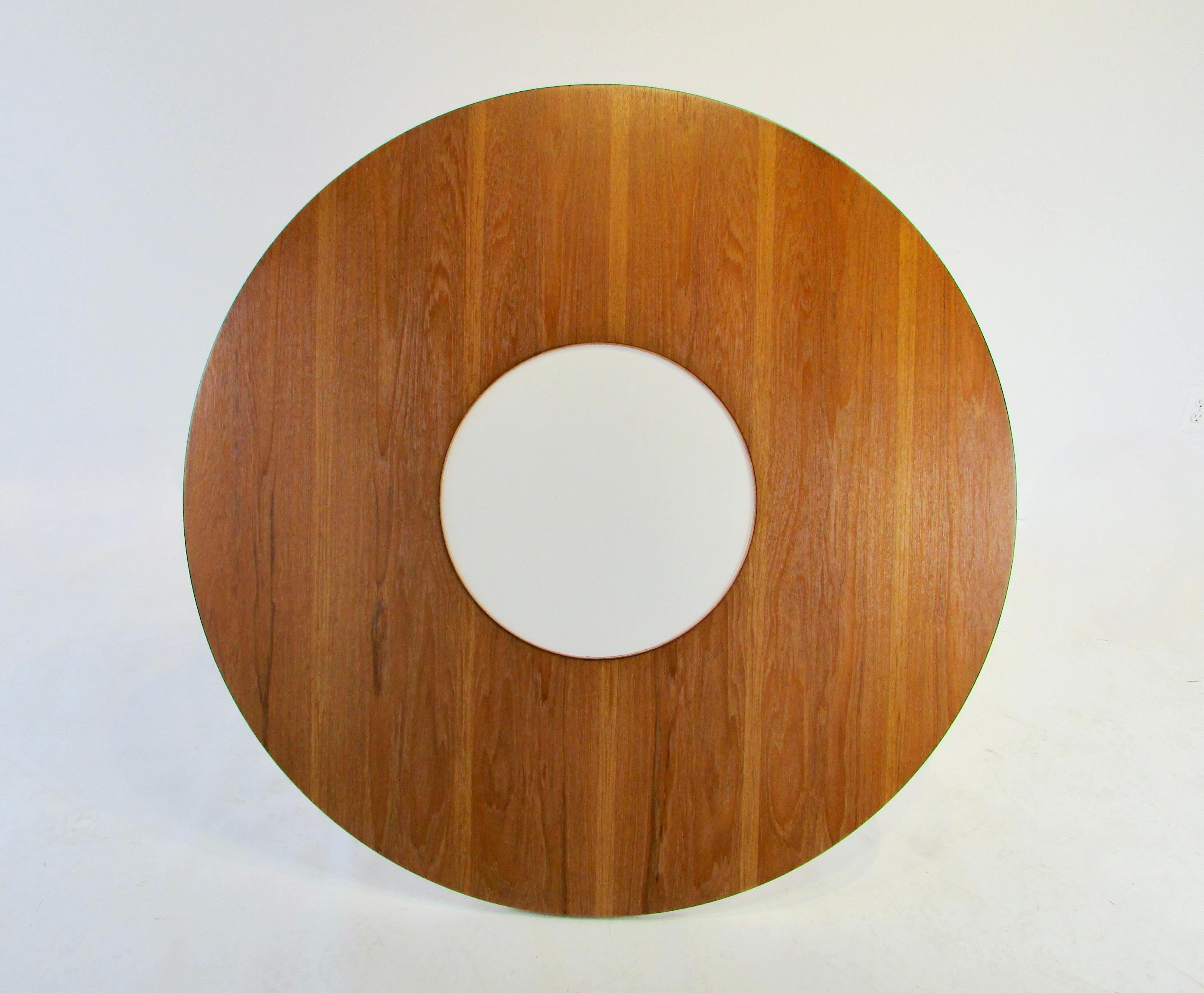 20th Century George Nelson Herman Miller Teak Dining Table with Laminate Lazy Susan Center