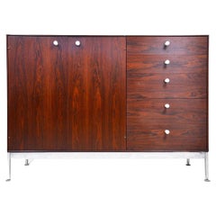 George Nelson Herman Miller Thin Edge Rosewood Credenza Cabinet Sideboard Bar
