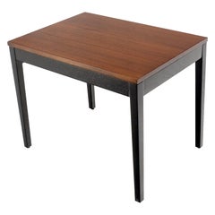 George Nelson Herman Miller Tavolino rettangolare con piano in noce e base ebanizzata Zecca!