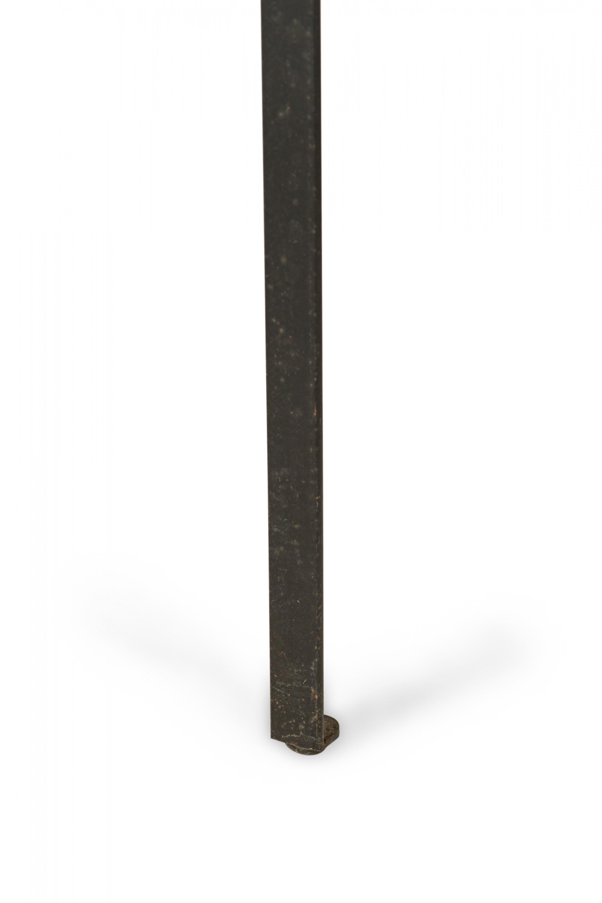 20ième siècle Table basse rectangulaire en acier et stratifié blanc George Nelson / Herman Miller en vente