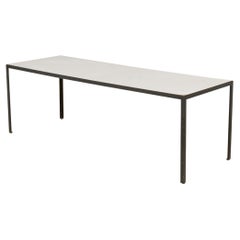 George Nelson / Herman Miller White Laminate and Steel Rectangular Coffee Table