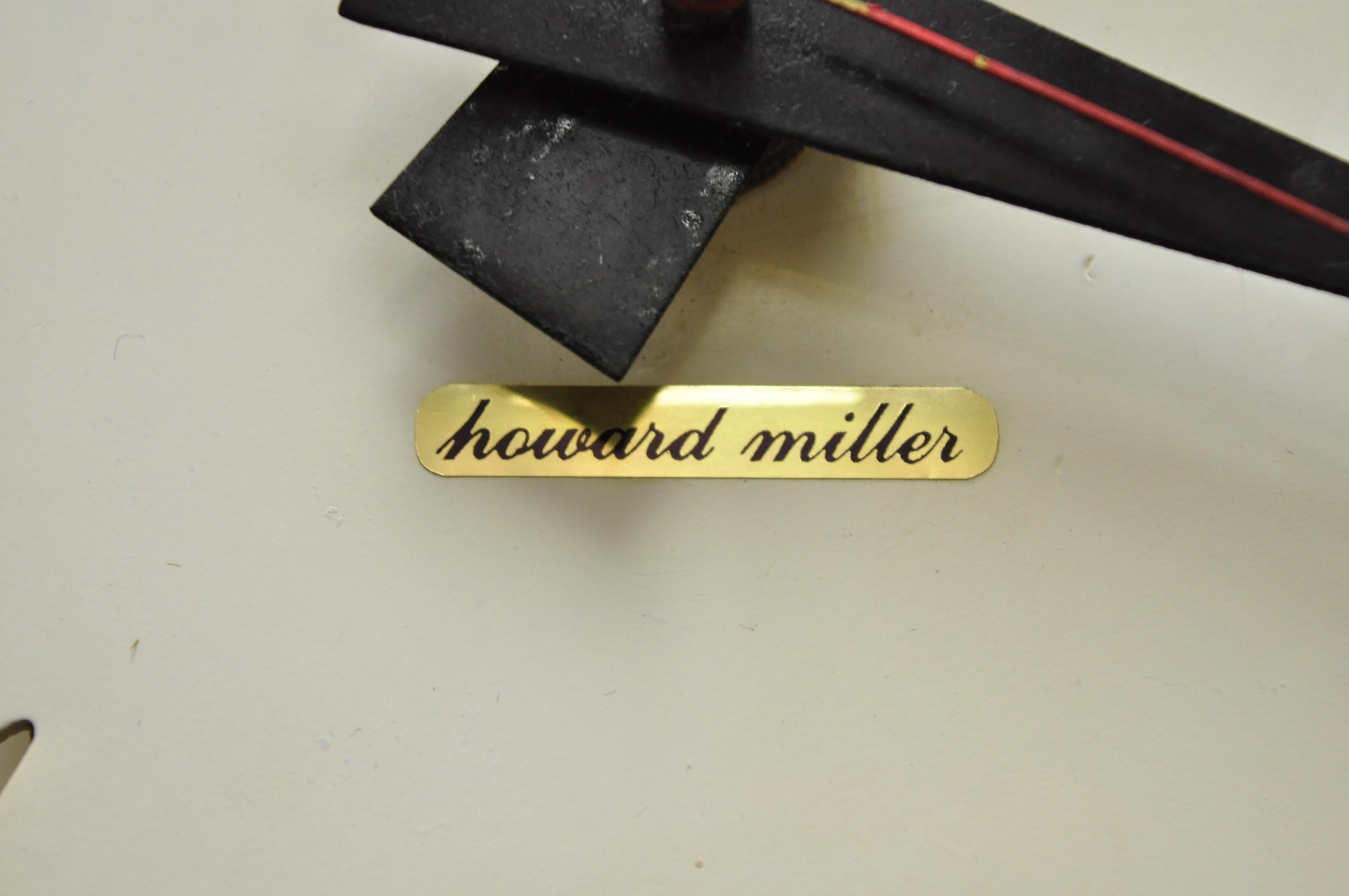 North American George Nelson Howard Miller Model 2213 Asterisk White Wall Clock