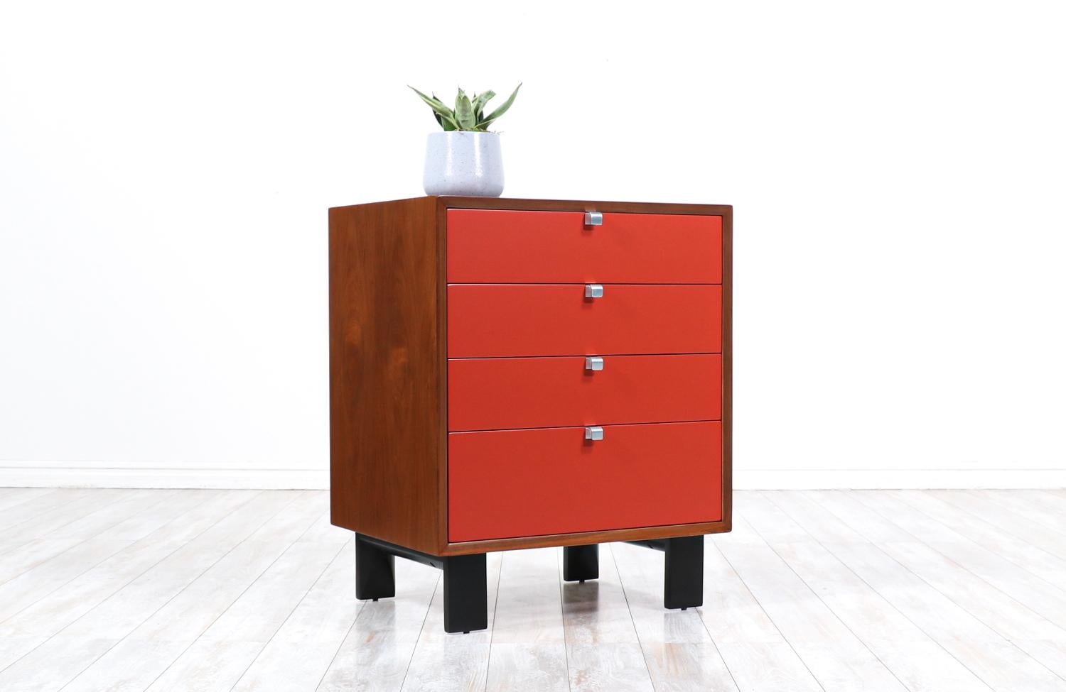 George Nelson lacquered chest of drawers for Herman Miller.