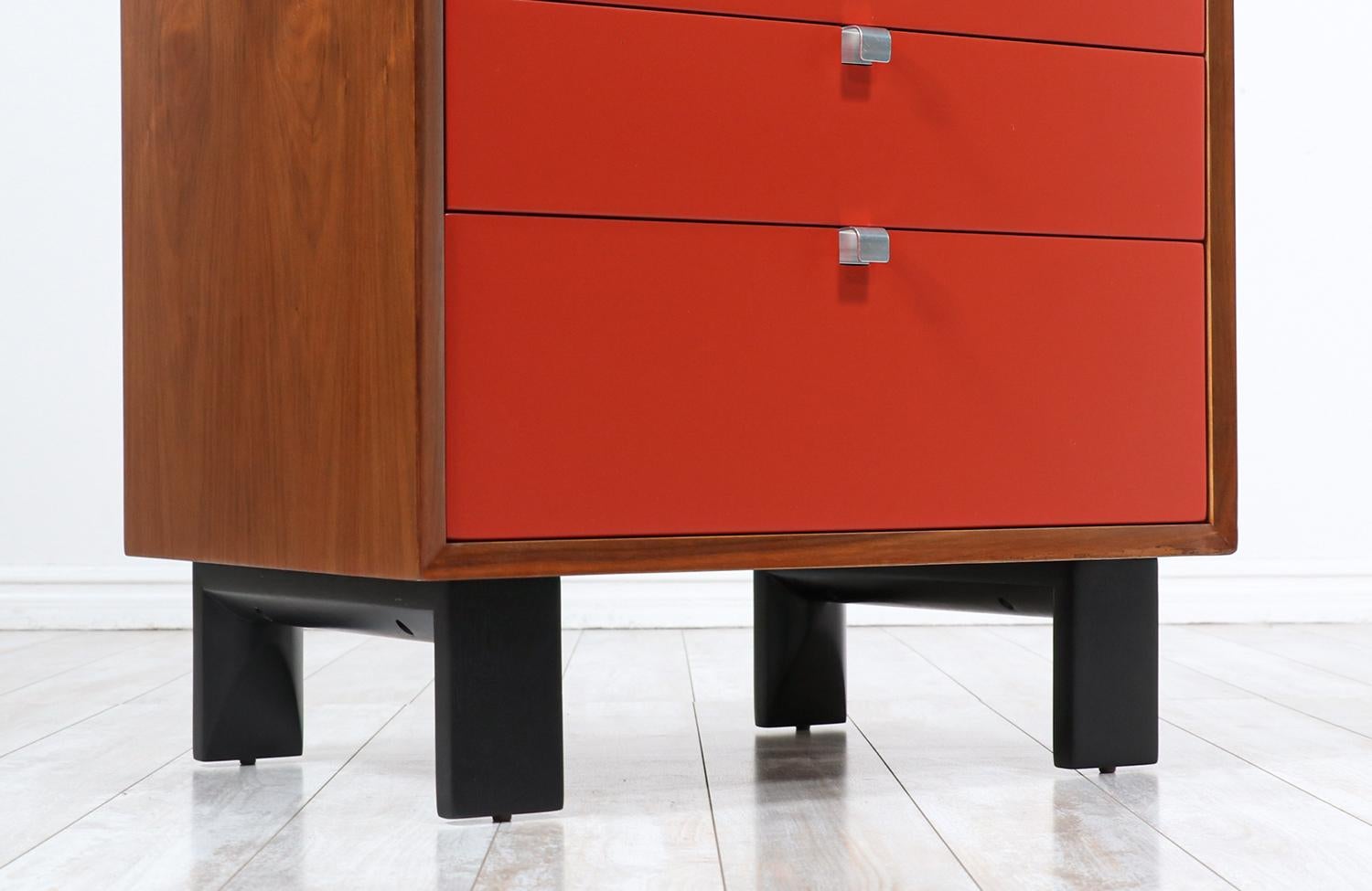 Steel George Nelson Lacquered Chest of Drawers for Herman Miller