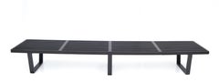 George Nelson Long Slat Bench Black Finish Herman Miller Mid-Century Modern 1950
