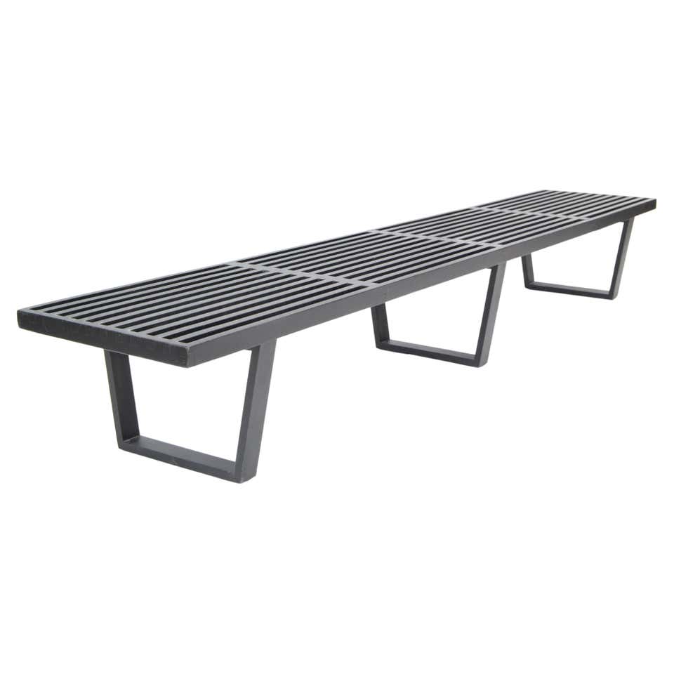 Expandable Danish Mid-Century Modern Slat Bench at 1stDibs | mid ...