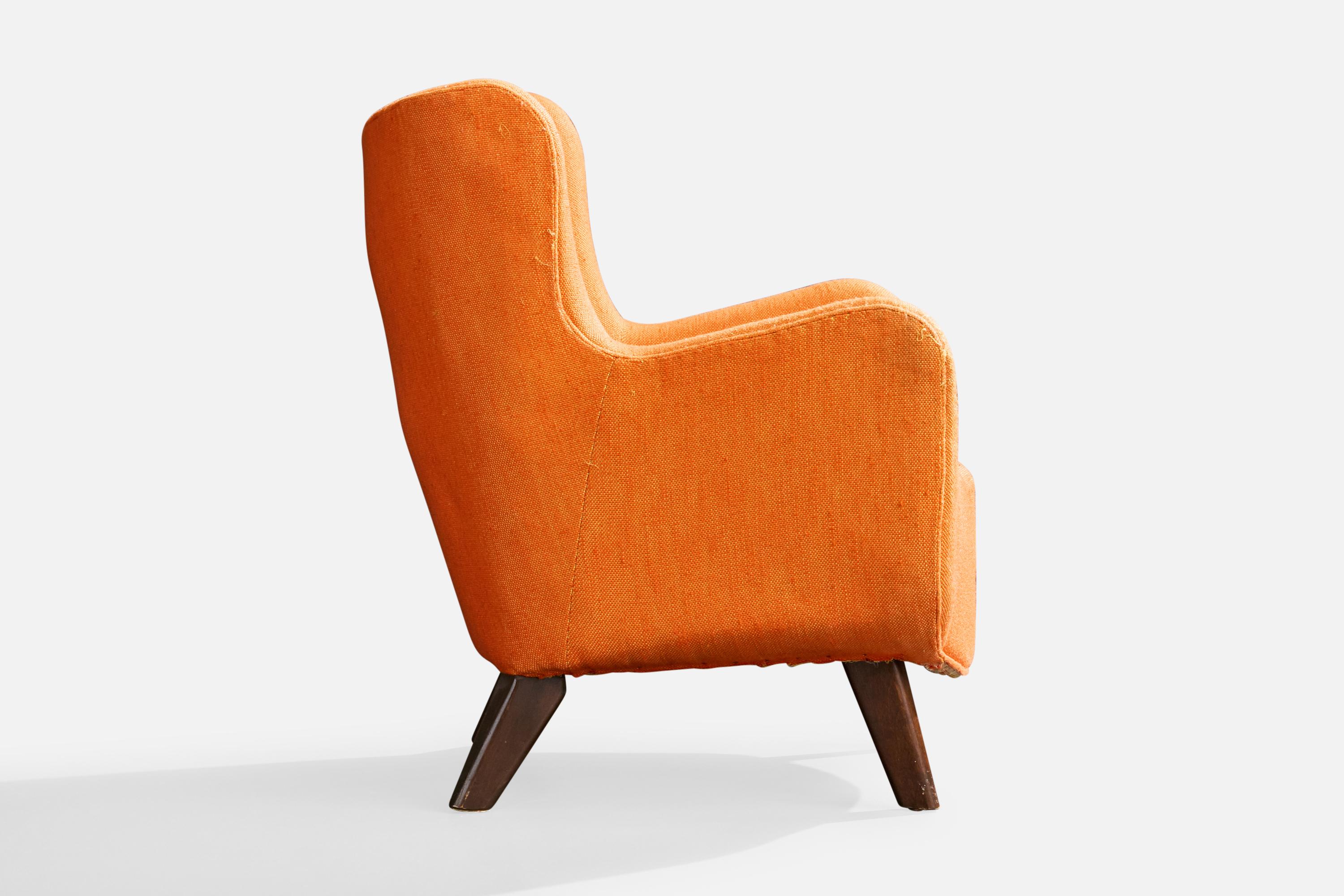George Nelson, chaise longue, tissu, Wood, États-Unis, années 1940 en vente 1