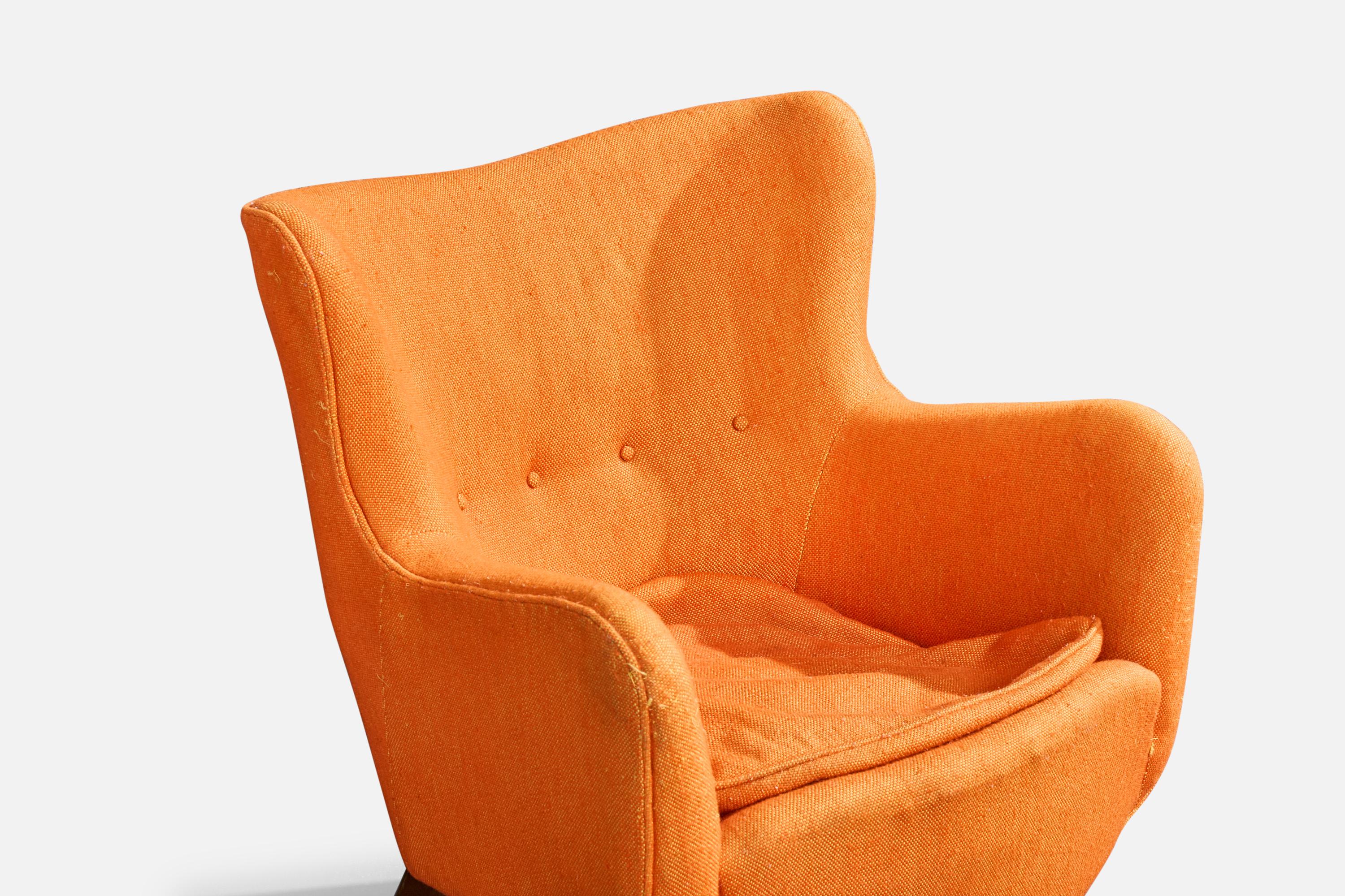 George Nelson, chaise longue, tissu, Wood, États-Unis, années 1940 en vente 2