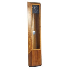 George Nelson Midcentury Burlwood and Rosewood Grandfather Clock
