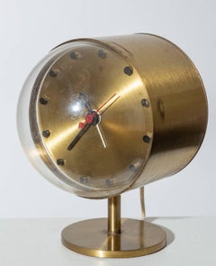 George Nelson Model 4766 Brass Clock for Howard Miller