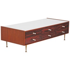 George Nelson Model 5215 Rosewood Jewelry Chest with Miniature Legs, USA, 1955