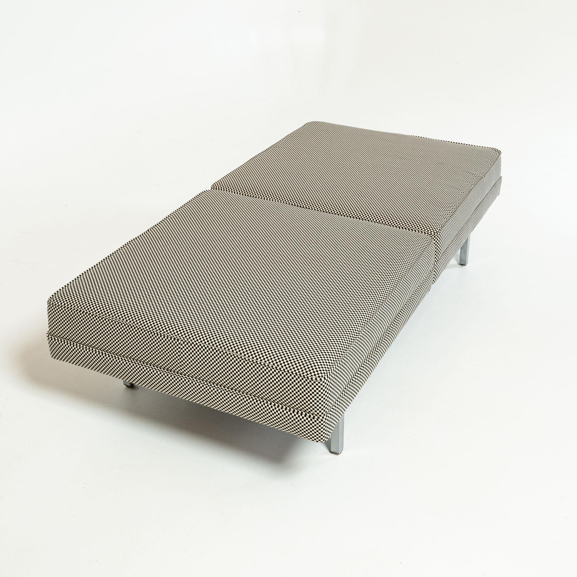 American George Nelson Modular Seating System Bench in Alexander Girard Checker Fabric For Sale