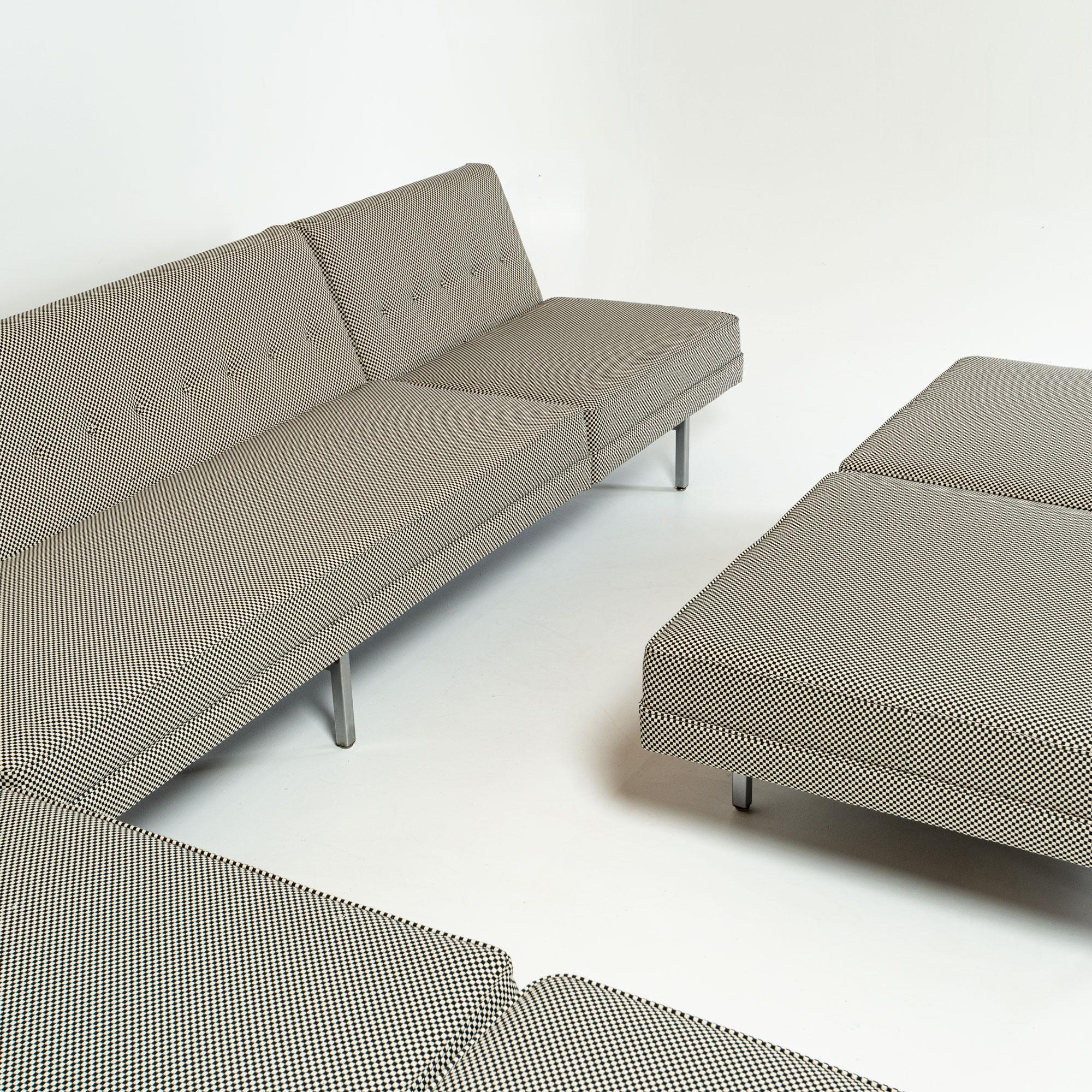 Mid-Century Modern George Nelson Modular Seating System Sectional in A.Girard Checker Fabric