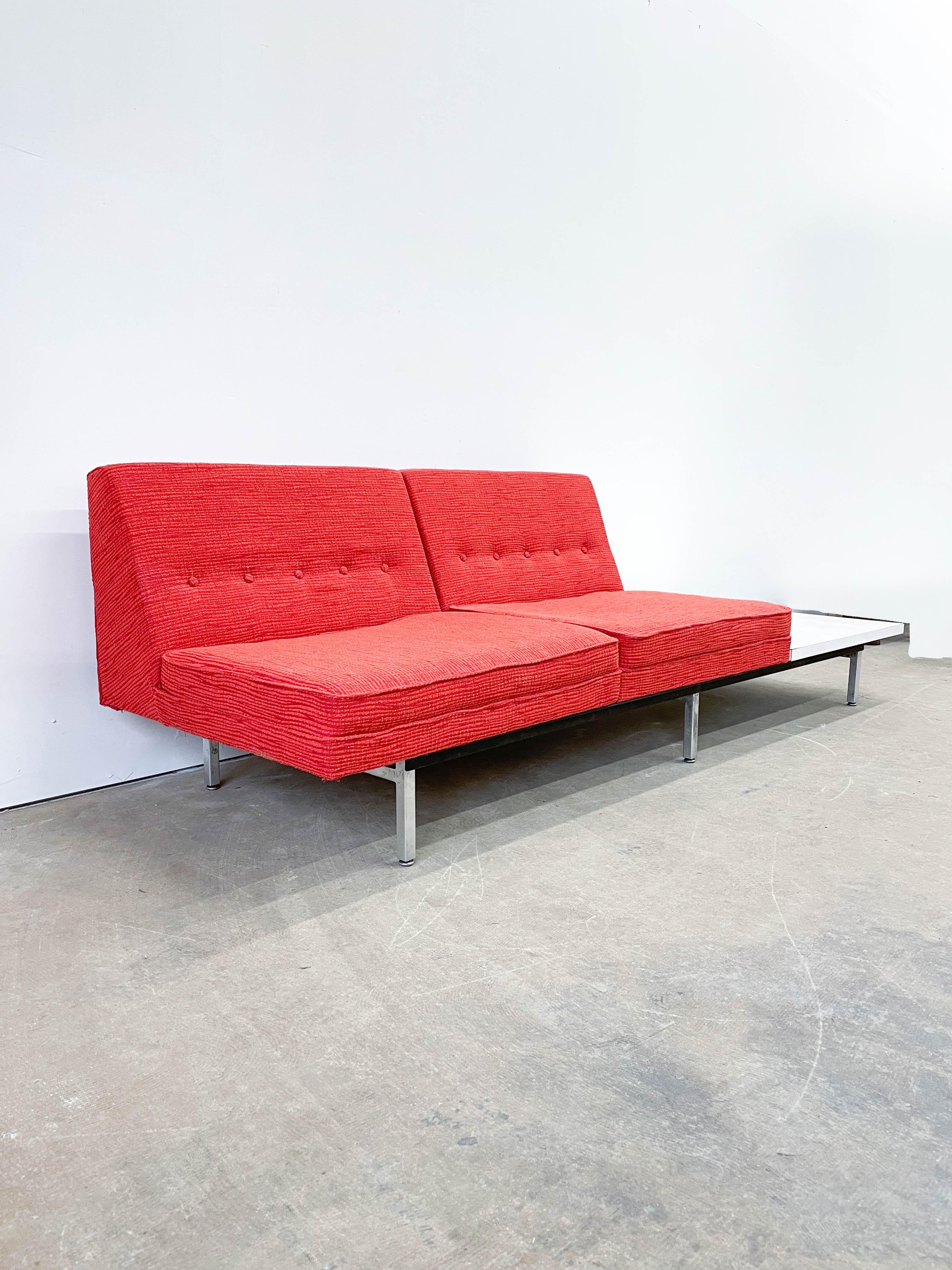 Mid-Century Modern George Nelson Modular Sofa with Table