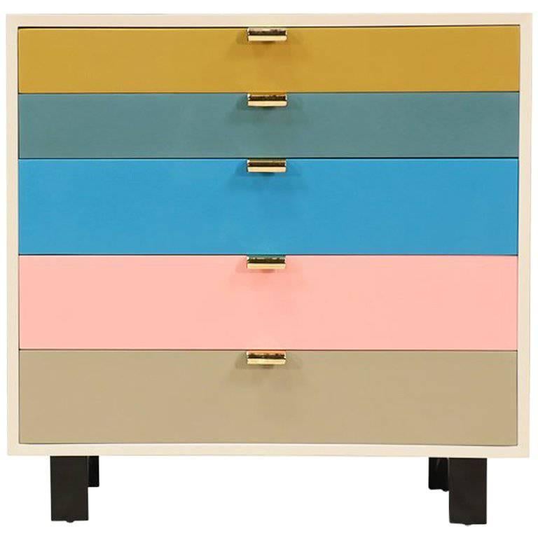 George Nelson Multi-Color Chest of Drawers for Herman Miller