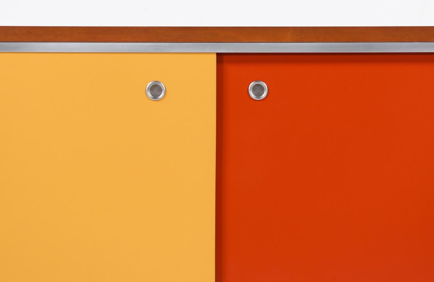 Mid-20th Century George Nelson Multi-Color Credenza for Herman Miller