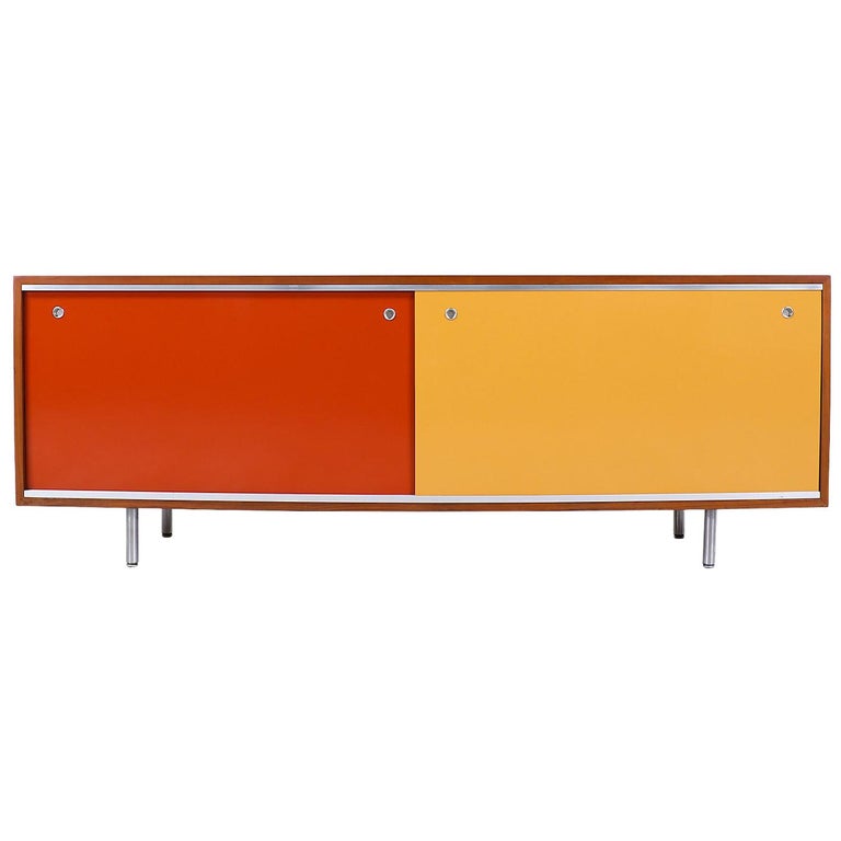 Nelson Multi-Color Credenza for Herman Miller at 1stDibs | herman miller credenza, multi color credenza, george nelson credenza