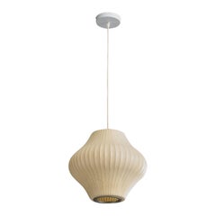 George Nelson, Pear Bubble Pendant, Steel, Spray Plastic, USA, 1950s