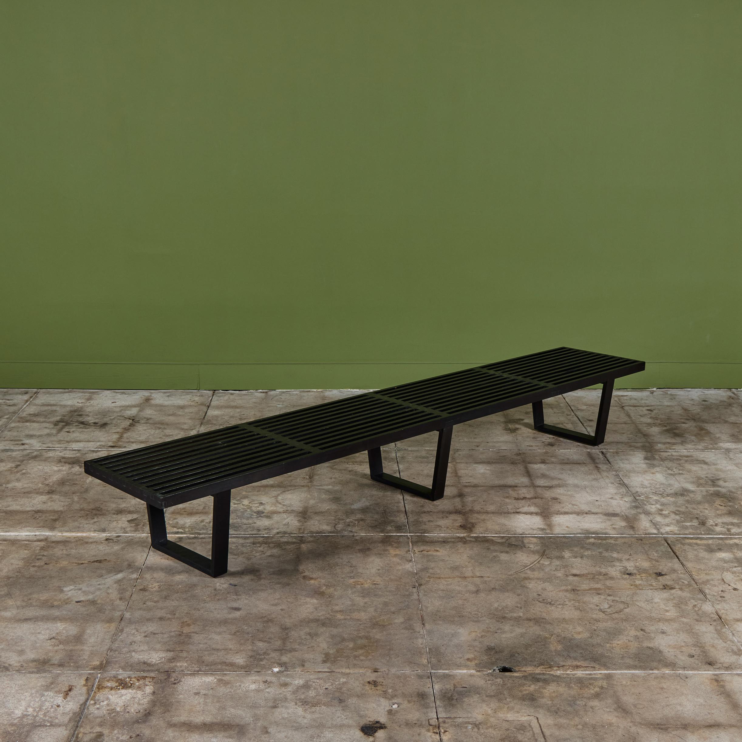 Ebonized George Nelson Platform Bench for Herman Miller For Sale
