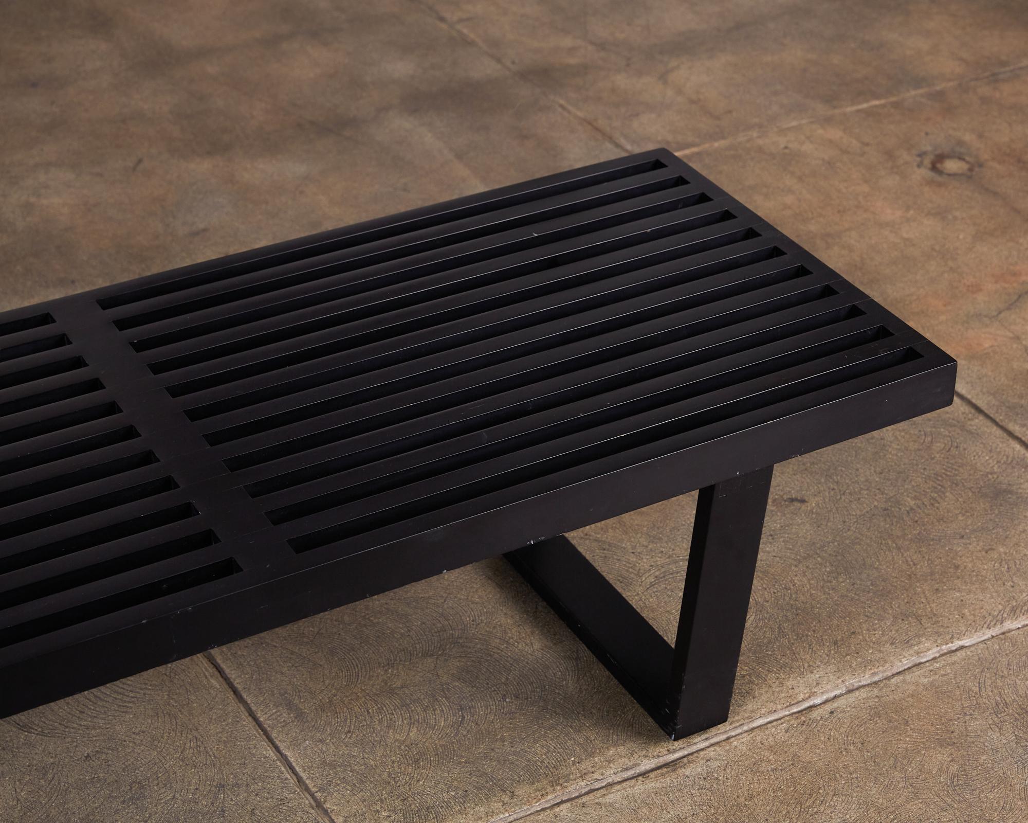 Ebonized George Nelson Platform Bench for Herman Miller