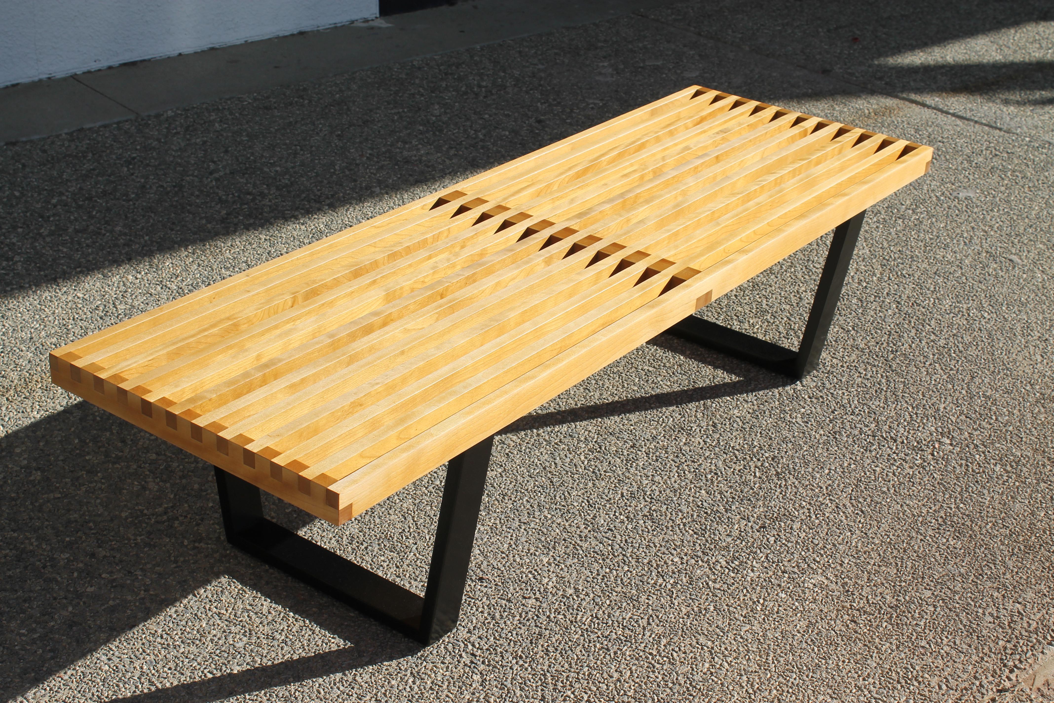 Wood George Nelson Platform Bench