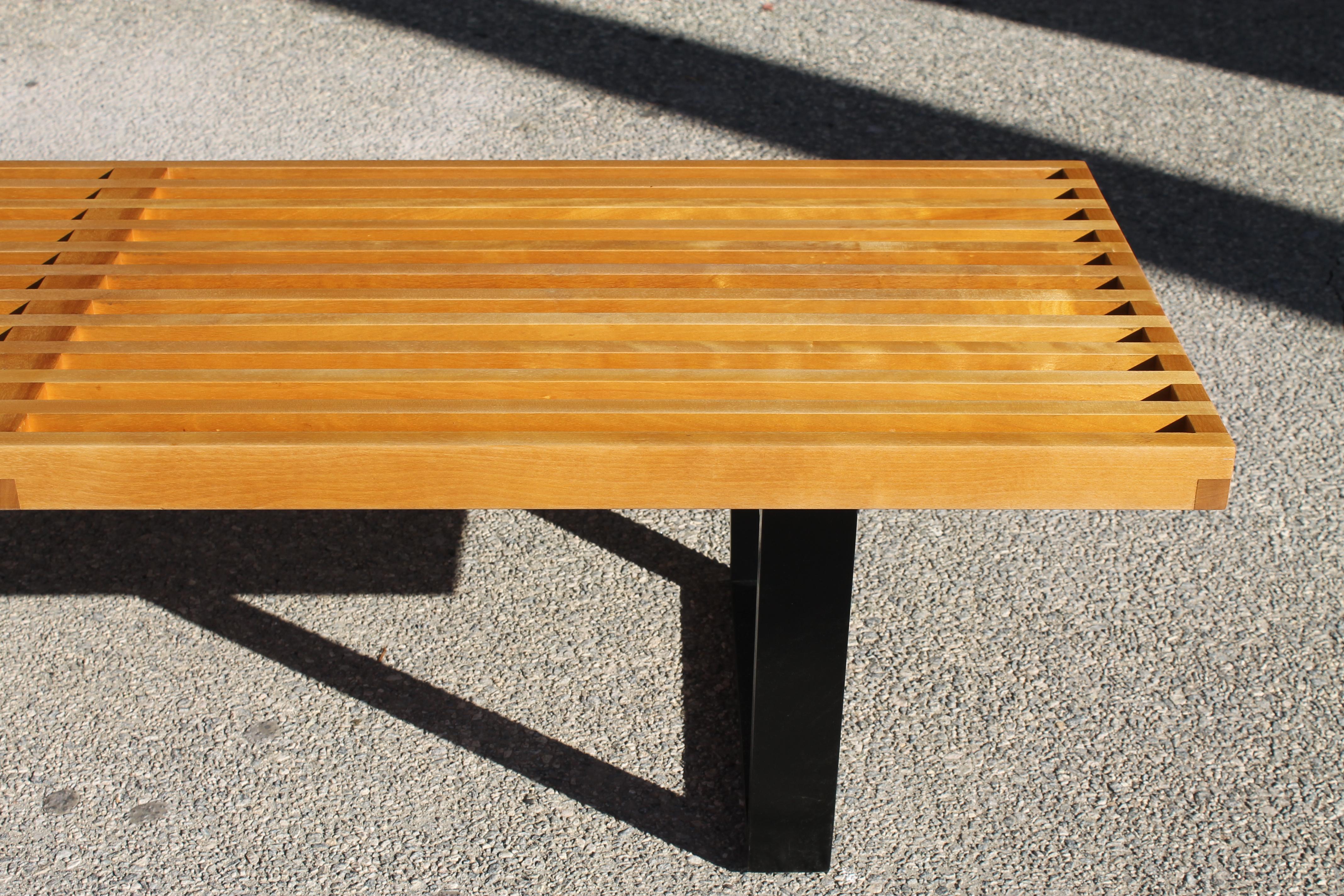 Mid-Century Modern George Nelson Platform Bench