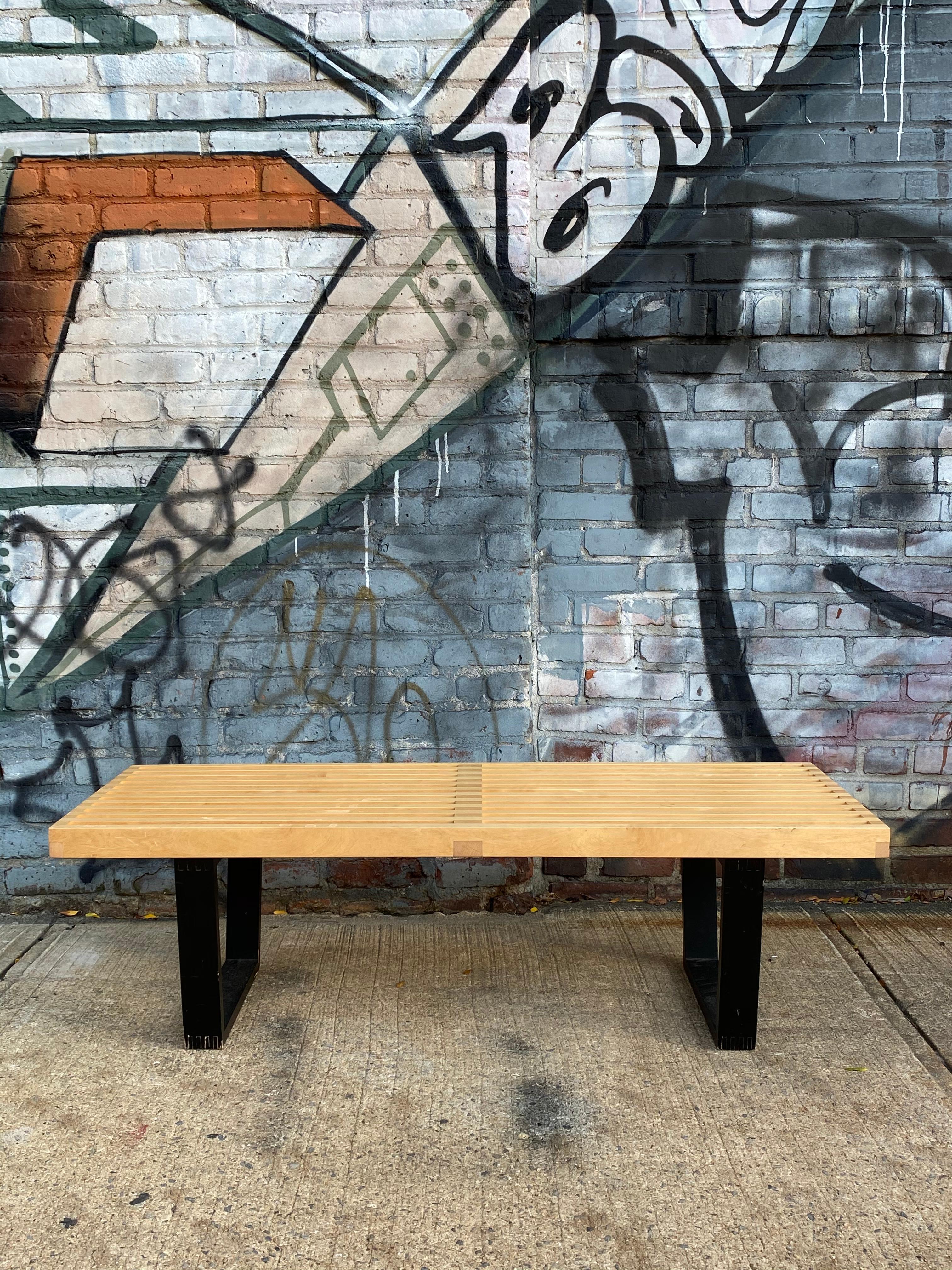 George Nelson Platform Slat Bench for Herman Miller In Good Condition In Brooklyn, NY