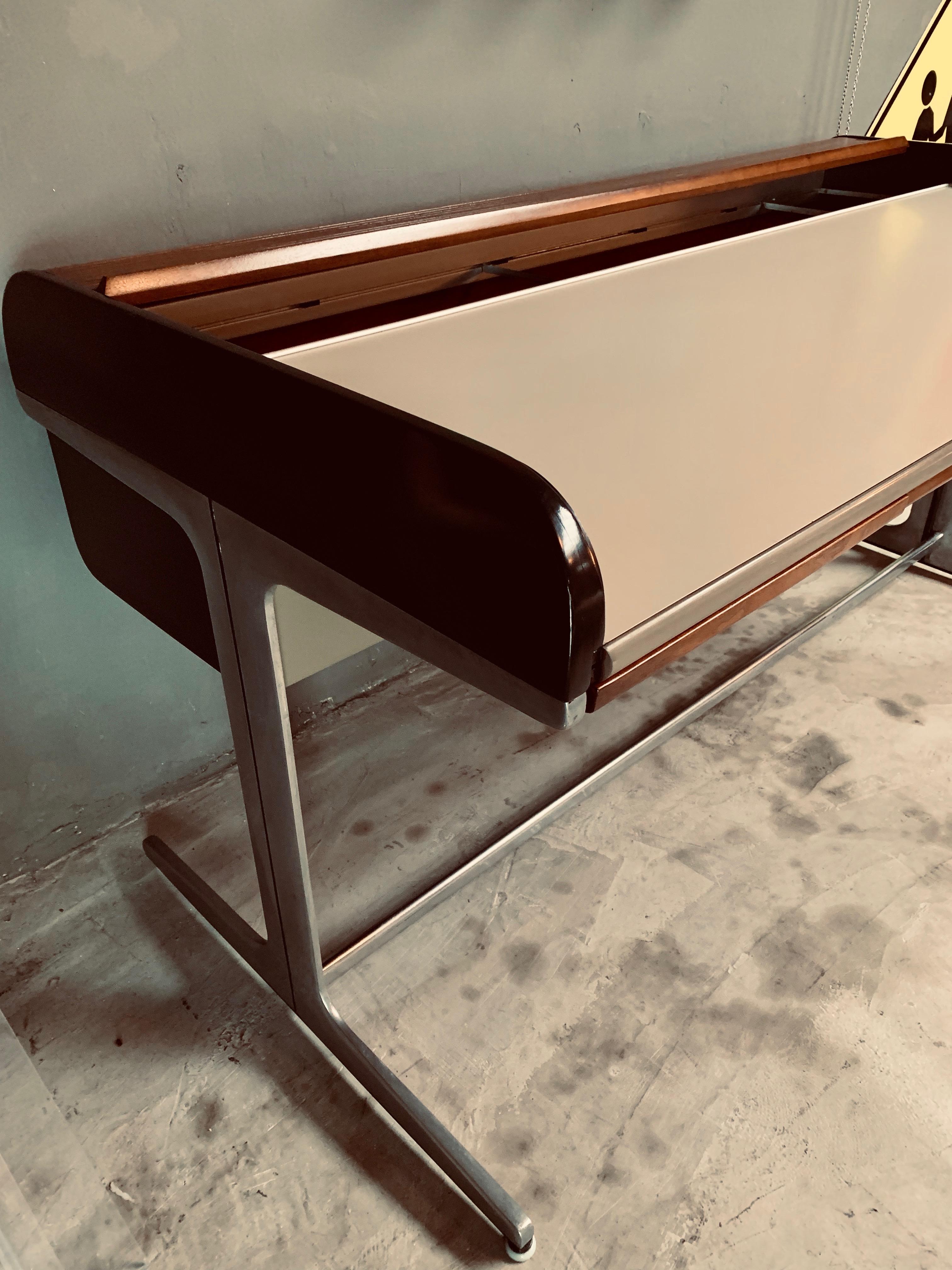Mid-20th Century George Nelson Roll-Top Desk