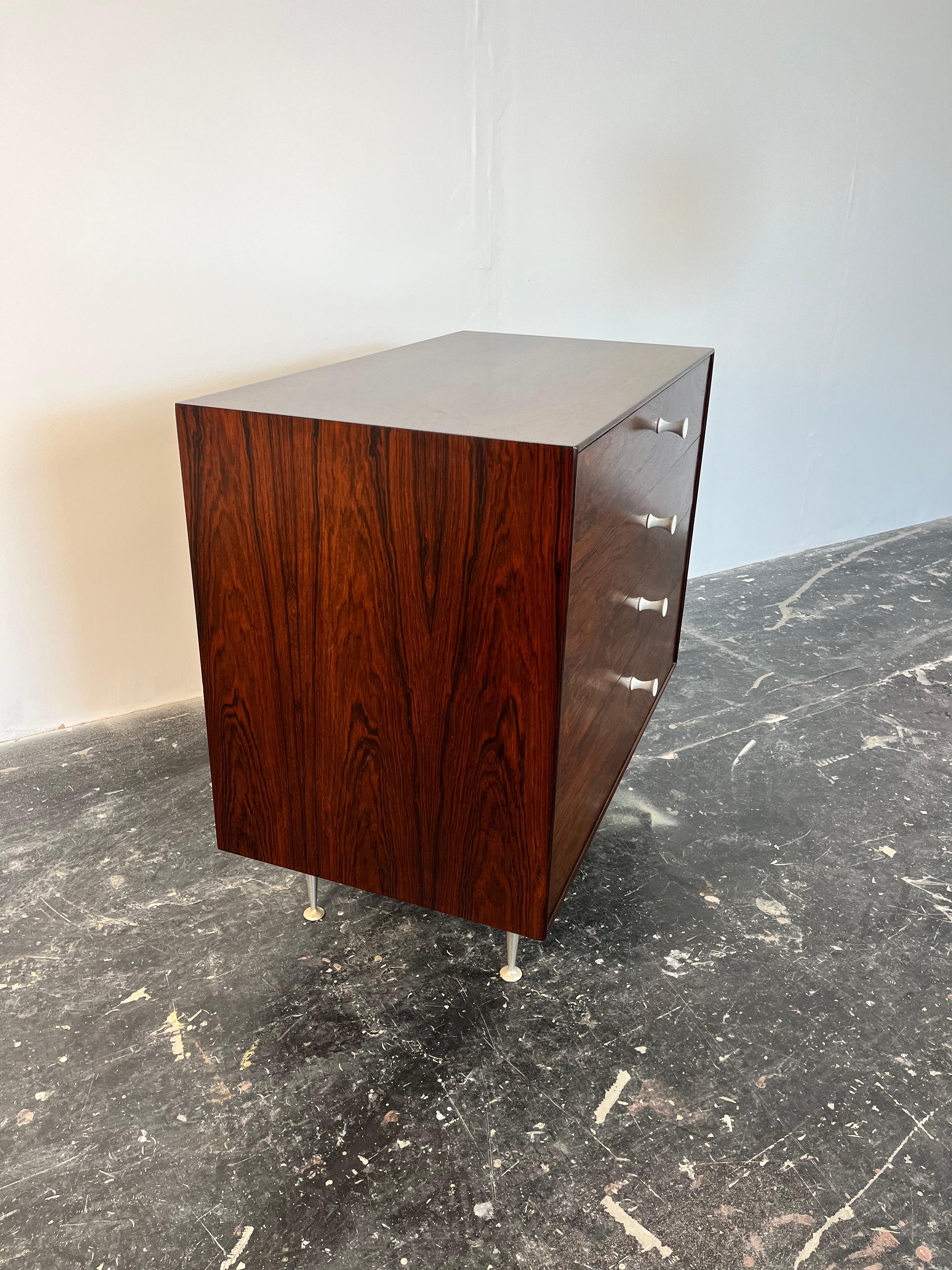 Comò a 4 cassetti George Nelson Rosewood Thin Edge di Herman Miller #1 in vendita 7