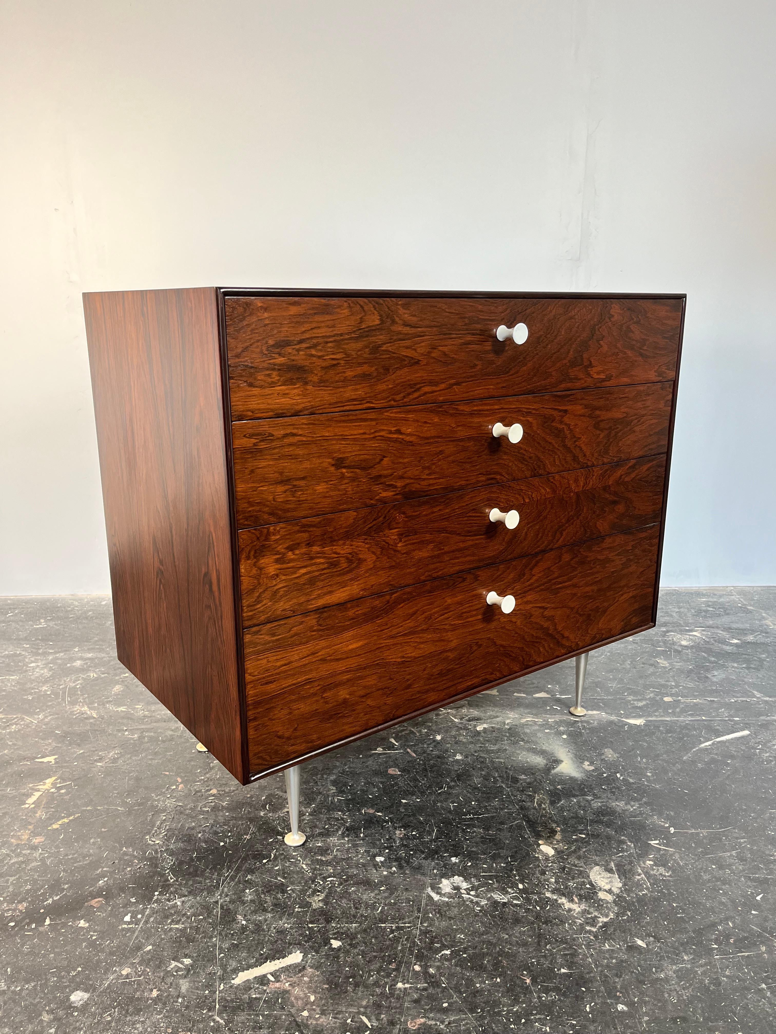 Comò a 4 cassetti George Nelson Rosewood Thin Edge di Herman Miller #1 in vendita 9