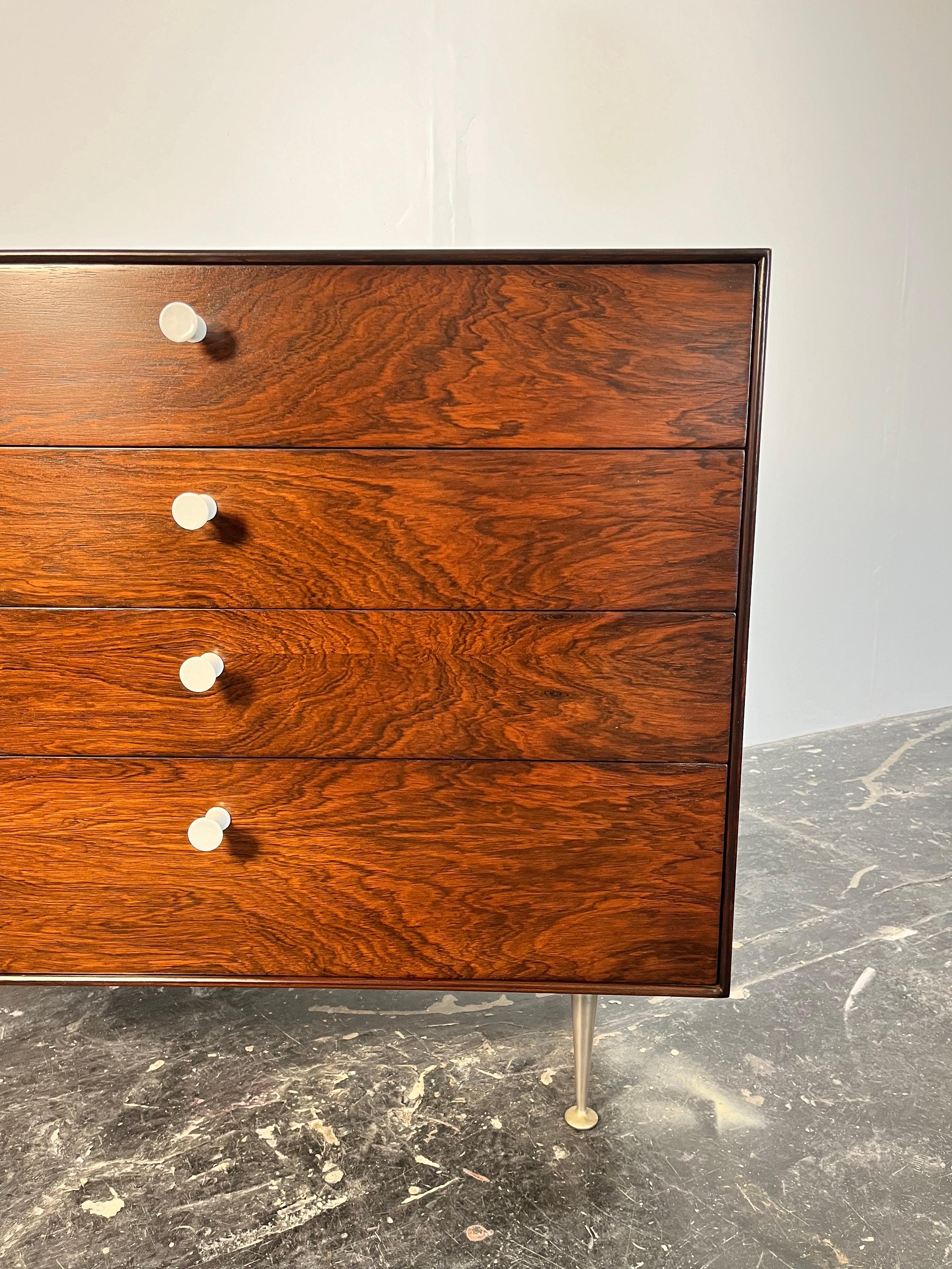 Comò a 4 cassetti George Nelson Rosewood Thin Edge di Herman Miller #1 in vendita 2