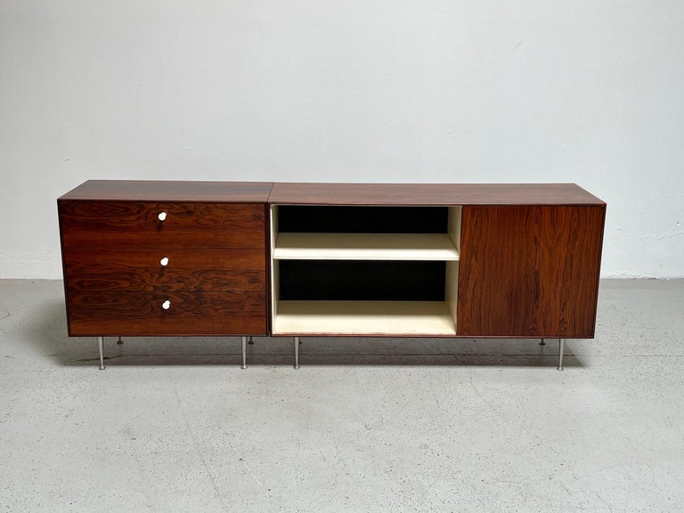 George Nelson Rosewood Thin Edge Cabinet For Sale 9